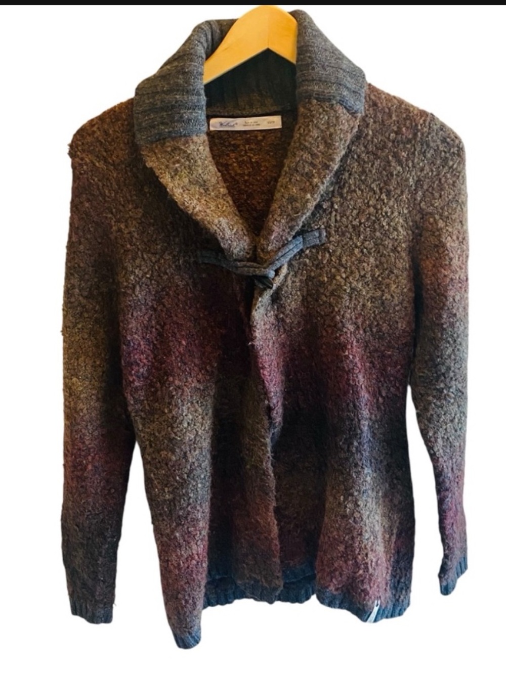 Woolrich Women's Size Small Red Wool Blend Long Sleeve Single Button Cardigan
